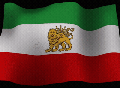 Green White And Red Flag With Lion GIF