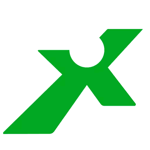 Green X With Person Sticker