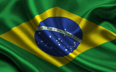 Green Yellow Blue Flag With Ordem E Progresso GIF