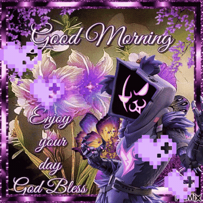 Greeting Card Good Morning And God Bless GIF