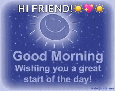 Greeting Card Saying Hi Friend GIF