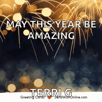Greeting Card Saying May This Year Be Amazing Terrig GIF