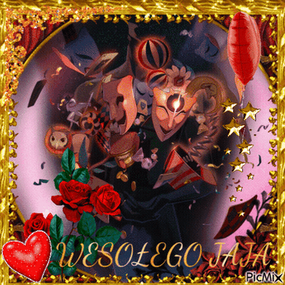 Greeting Card Saying Wesolego Hia GIF