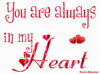 Greeting Card Saying You Are Always In My Heart GIF