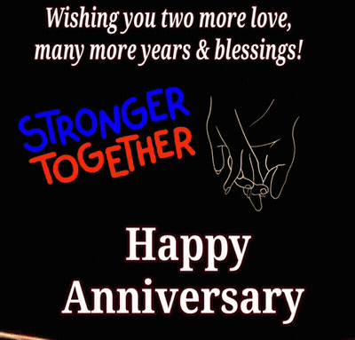 Greeting Card Wishing Two More Love Many More Years & Blessings GIF