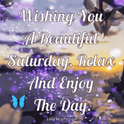Greeting Card Wishing You A Beautiful Saturday GIF