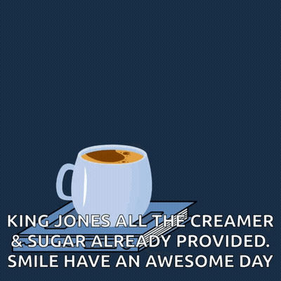 Greeting Card With Coffee Saying Good Morning GIF