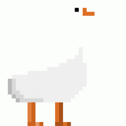 Greeting Pixel Duck Dance GIF