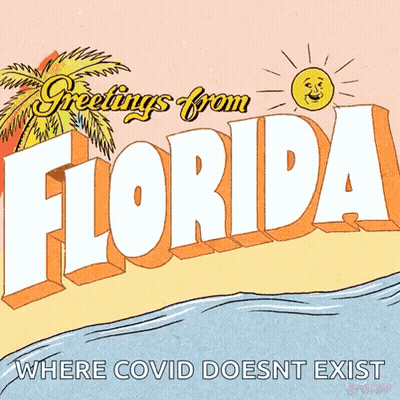 Greetings From Florida Where Covid Doesn't Exist GIF