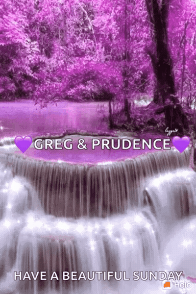 Greg And Prudence Sunday Waterfall GIF