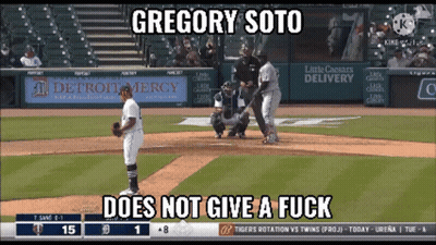 Gregory Soto Does Not Give A Fuck Playing Baseball GIF