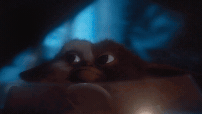 Gremlins Close Up Looking At Something GIF