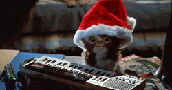 Gremlins Cute Christmas Piano GIF