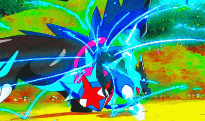 Greninja Fight Scene GIF
