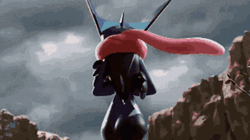 Greninja Looking Back GIF