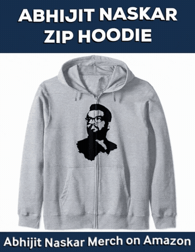 Grey Hoodie With Abhijit Naskar Picture GIF