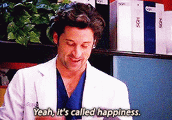 Grey's Anatomy Derek Shepherd Feeling Happy