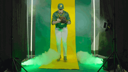 Griddy NDSU Baseball Smoke GIF