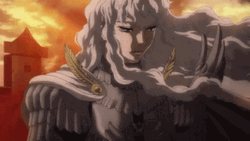 Griffith In His Armor Suit GIF