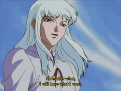 Griffith Waving Long Hair GIF