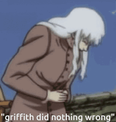 Griffith Wiping Tears GIF
