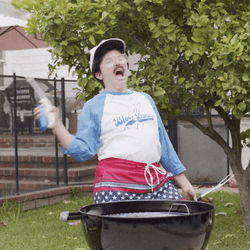 Grill Man Celebrates Happy 4Th GIF