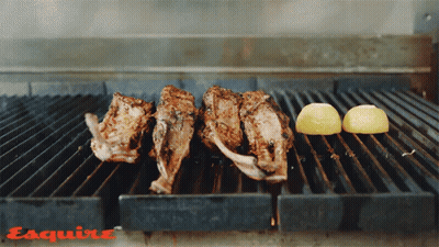 Grill With Esquire Text GIF