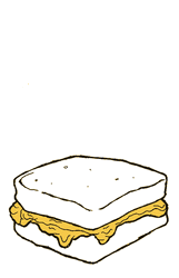 Grilled Cheese Dude Art GIF