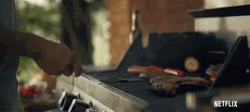 Grilling Flip Burger Pattie GIF