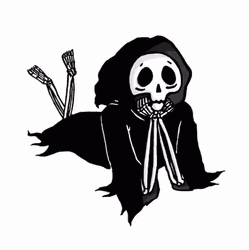 Grim Reaper Chilling Cute Animation GIF