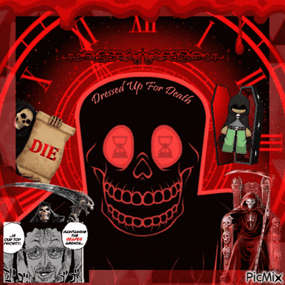 Grim Reaper Dressed Up For Death GIF