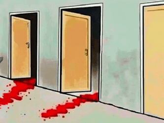 Grim Reaper Entering Doors GIF