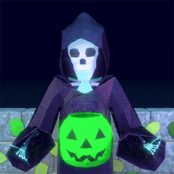 Grim Reaper Floating Lantern GIF