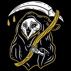 Grim Reaper Holding Scythe GIF