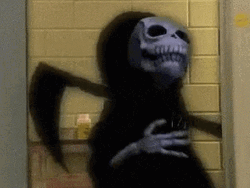 Grim Reaper Laughing Out Loud GIF