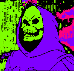 Grim Reaper Laughing Pixel Art GIF
