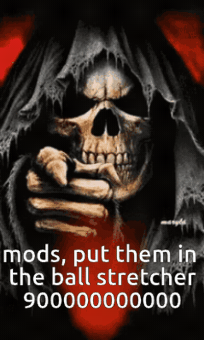 Grim Reaper Pointing Mods Put Them In Ball Stretcher 9000000000 GIF