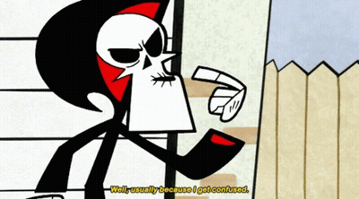 Grim Reaper Says Well Usually Because Confused Cartoon GIF