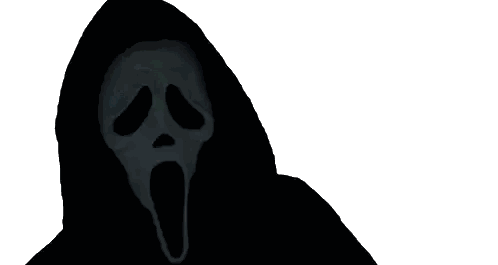 Grim Reaper Screaming Face Sticker