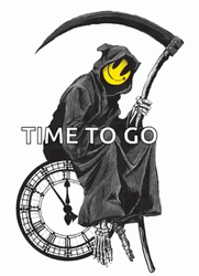 Grim Reaper Waiting Time To Go GIF