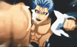 Grimmjow Continuously Punching GIF