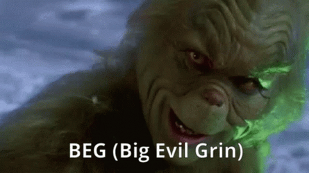 Grinch Big Evil Grin GIF