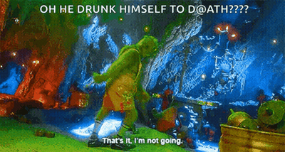 Grinch Drunk Himself To Death GIF