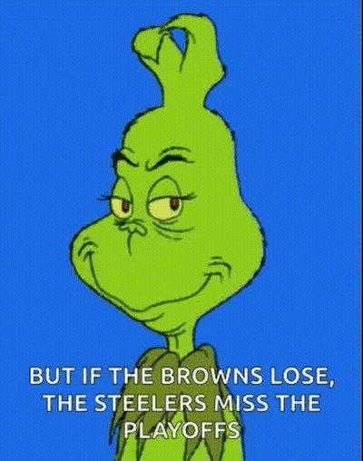 Grinch Saying Browns Lose Steelers Miss Playoffs GIF