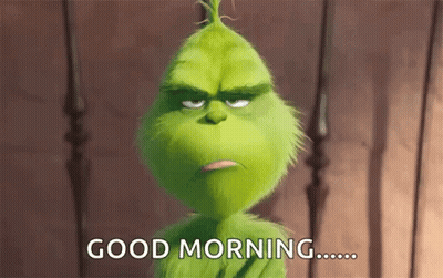 Grinch Saying Good Morning GIF
