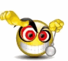 Grinning Emoji Hypnotize With Necklace GIF