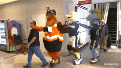 Gritty Funny Falling In Line GIF
