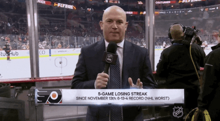 Gritty Hilariously Jumps At Reporter GIF