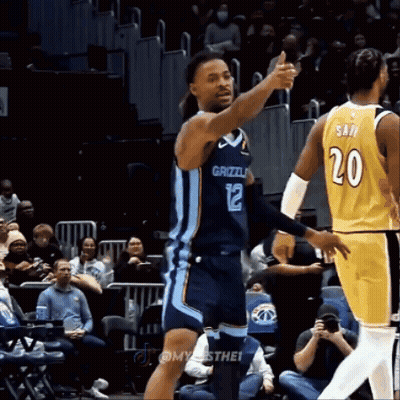 Grizzlies Basketball Player Thumbs Up Another Player GIF