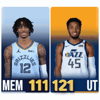 Grizzlies Player And Jazz Player GIF